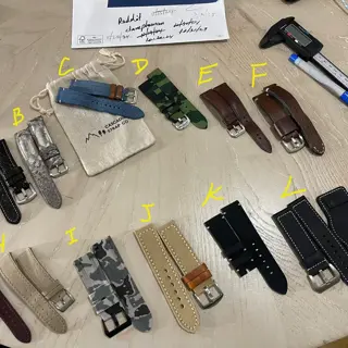 Various straps - 18mm, 20mm, 24mm