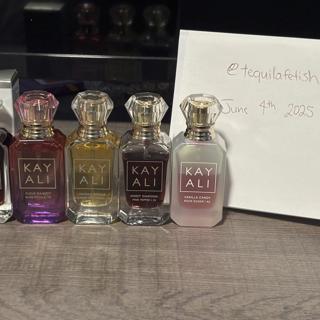 Kayali, NOYZ, Coach, & Versace (bottle)
