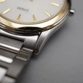 Seiko Dolce SADL014 V131 Two Tone Sunburst Dial Solar JDM Quartz Watch - $120