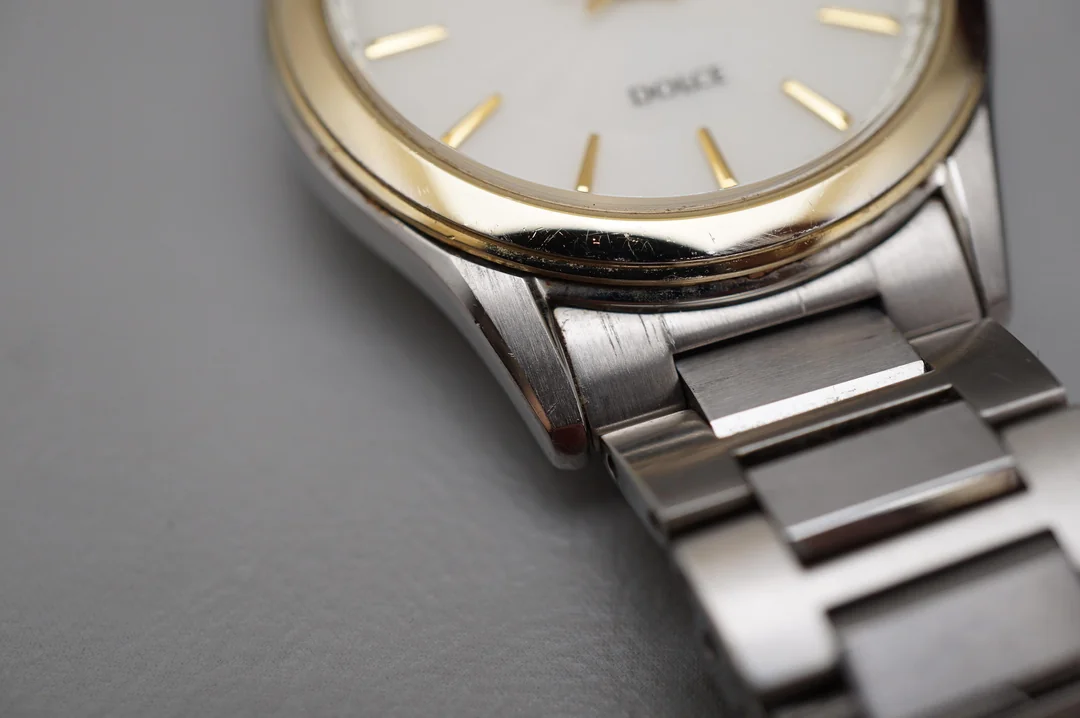 Seiko Dolce SADL014 V131 Two Tone Sunburst Dial Solar JDM Quartz Watch - $120