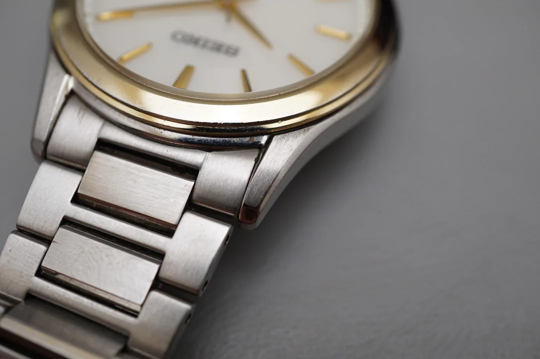 Seiko Dolce SADL014 V131 Two Tone Sunburst Dial Solar JDM Quartz Watch - $120