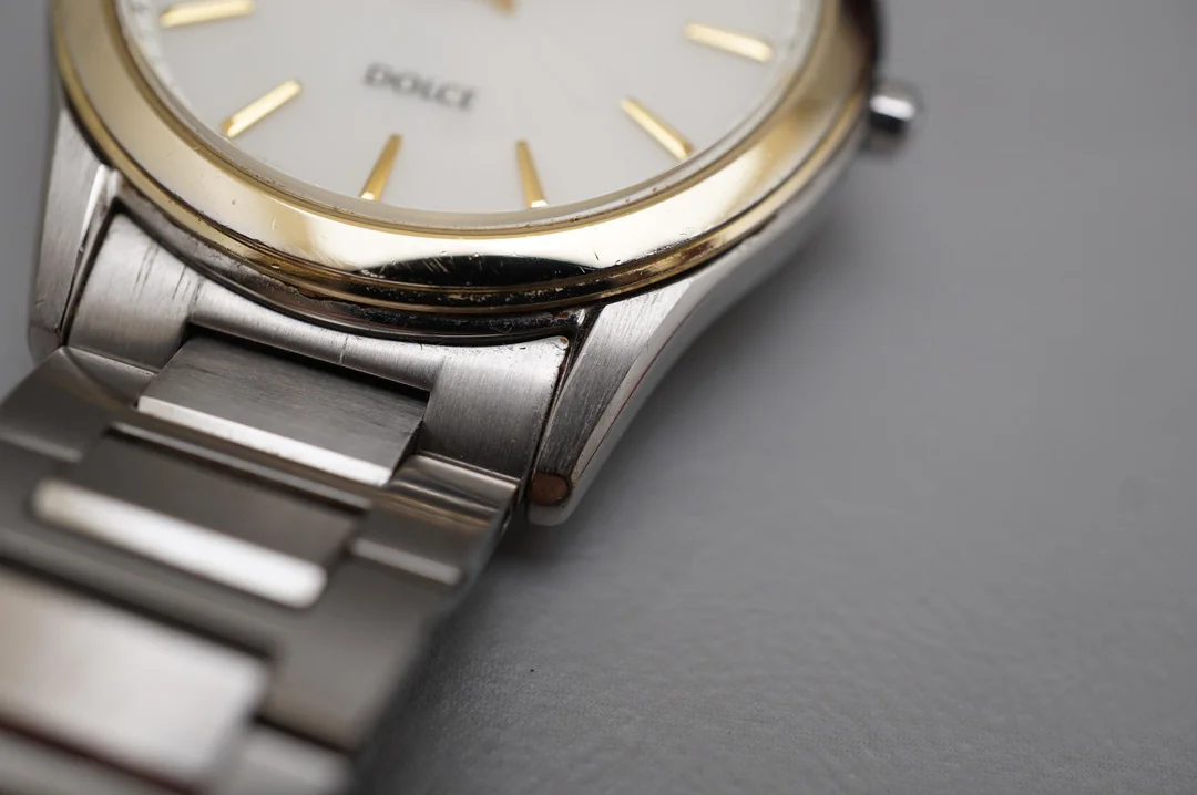 Seiko Dolce SADL014 V131 Two Tone Sunburst Dial Solar JDM Quartz Watch - $120