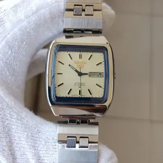 SEIKO 5 Cream Dial Automatic Watch. $135 Shipped.