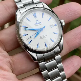 Omega Seamaster Aquaterra. Automatic. Blue hands. 🔥
