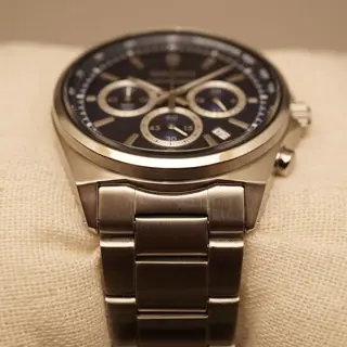 Seiko Selection SBTR033 8T63 S-Series Dark Blue Dial Quartz Chronograph Watch - $135