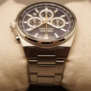 Seiko Selection SBTR033 8T63 S-Series Dark Blue Dial Quartz Chronograph Watch - $135