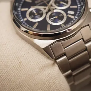 Seiko Selection SBTR033 8T63 S-Series Dark Blue Dial Quartz Chronograph Watch - $135