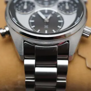 Seiko Prospex SBER001 8A50 Panda White Dial Speedtimer JDM Solar Quartz Watch - $455