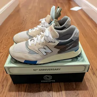 New Balance x Concepts 998 "C-Note" 2023 sz. 9.5 - $140