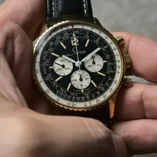 Sinn 903 Gold Plated Navigation Chronograph Lemania Movement