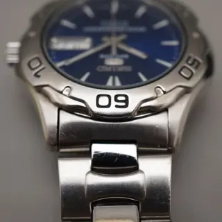 Seiko 5 Sports SNZ315 7S36 Blue Dial 100M Automatic Watch - $120