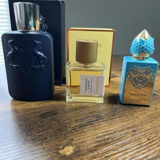 125ml PDM Layton, 50ml G&B Ingenious Ginger, 50ml SHL God of Fire (bottle)