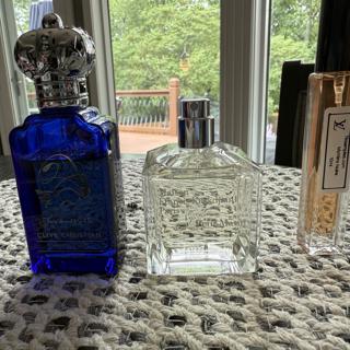 Clive Christian Hedonistic, MFK Petit Matin, LV Matiere Noire (bottle)