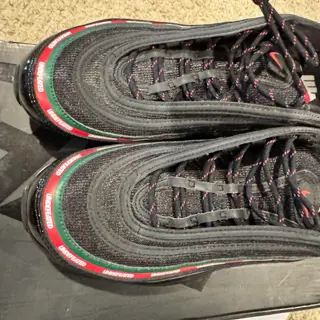 size 11.5 Nike Air Max 97 Undefeated. Lightly worn in OG box $200 invoiced/shipped