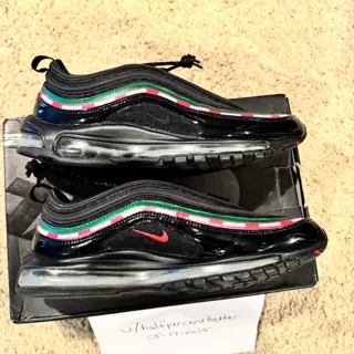 size 11.5 Nike Air Max 97 Undefeated. Lightly worn in OG box $200 invoiced/shipped