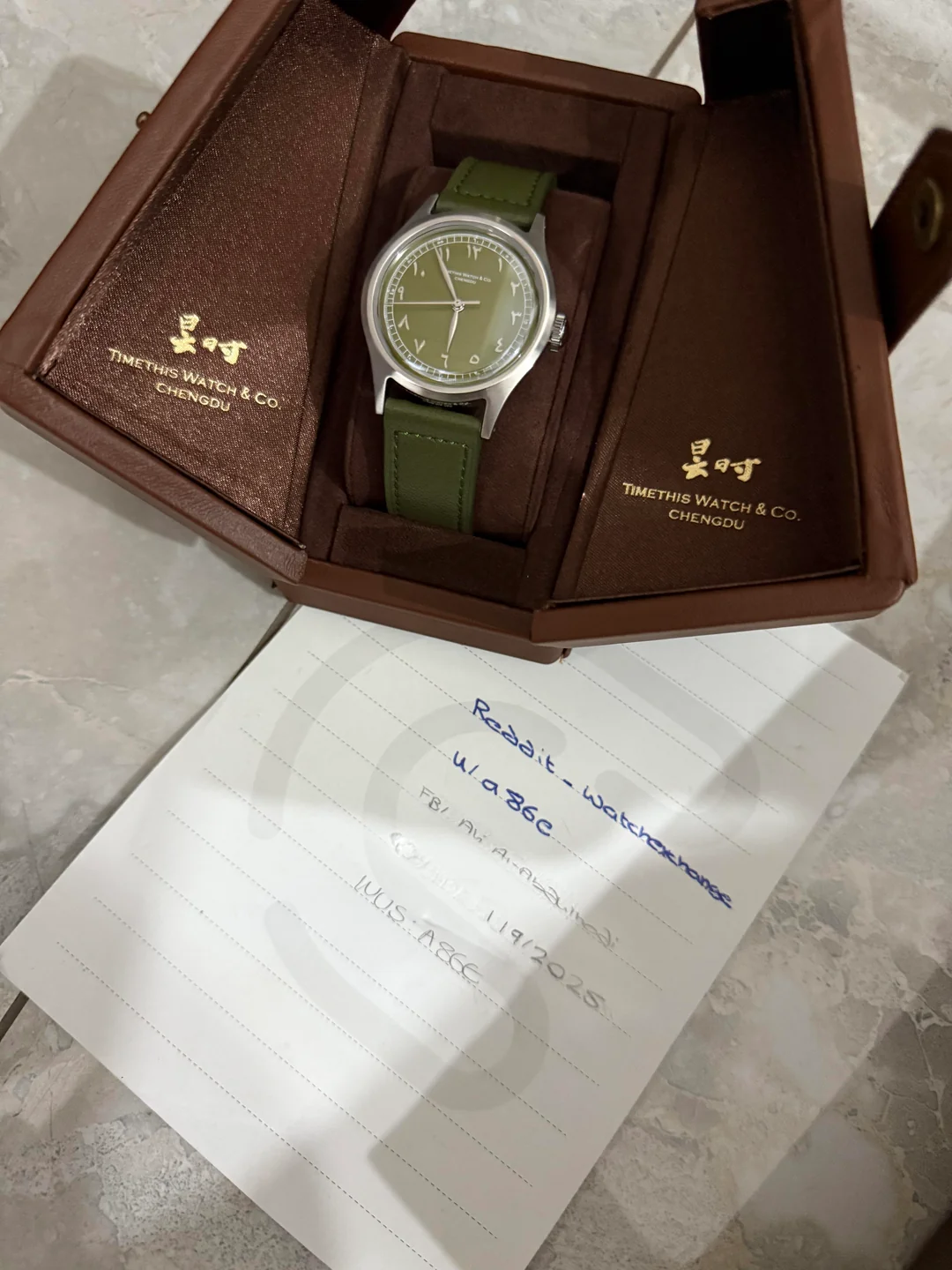 Limited Edition TimeThis Arabic dial, 100 units made - $1050 shipped TYD