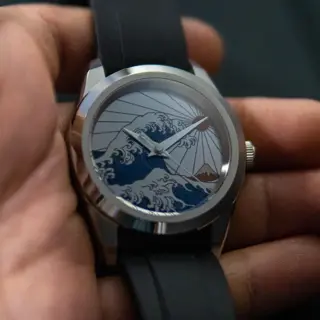 Titanium Kanagawa Dial Seiko Mod