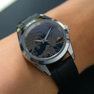 Titanium Kanagawa Dial Seiko Mod