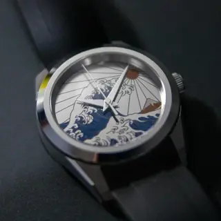 Titanium Kanagawa Dial Seiko Mod