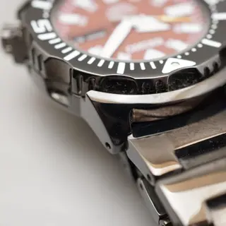 Seiko SZEN007 7S26-03G0 Red Night Monster Black Ion Plated Automatic Watch - $350