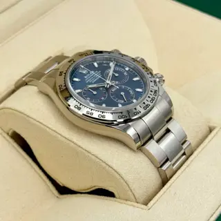 2019 Rolex Cosmograph Daytona 40mm 116509 White Gold Blue Dial - $40,000