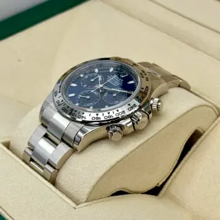 2019 Rolex Cosmograph Daytona 40mm 116509 White Gold Blue Dial - $40,000