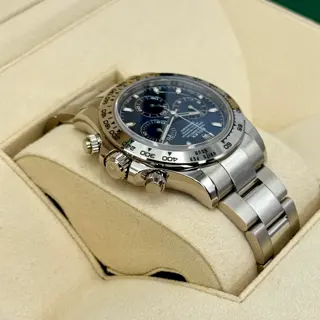 2019 Rolex Cosmograph Daytona 40mm 116509 White Gold Blue Dial - $40,000