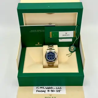 2019 Rolex Cosmograph Daytona 40mm 116509 White Gold Blue Dial - $40,000