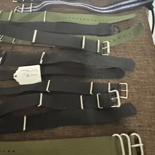 [repost] Lot of 15 Assorted Nato and Perlon Canvas Straps 18/20/22mm