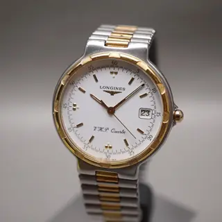 Vintage Longines L1.613.3 Two Tone Conquest V.H.P. Swiss Quartz Watch - $195