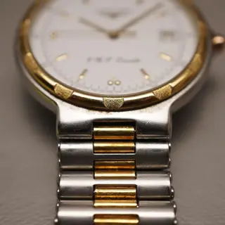 Vintage Longines L1.613.3 Two Tone Conquest V.H.P. Swiss Quartz Watch - $195