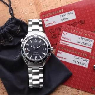 OMEGA Seamaster Planet Ocean 42mm | ref. 2201.50 | Watch + Cards