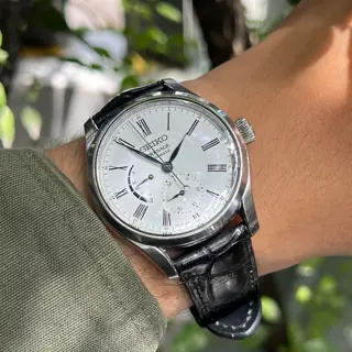 Seiko Presage Enamel Dial Power Reserve SPB045J1 | $530
