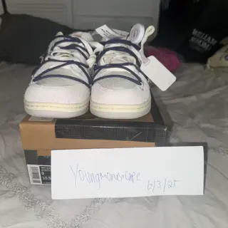DS Off-White Dunk ‘Lot 18’ Size 9