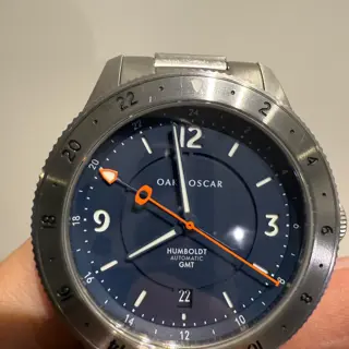 Oak and Oscar Humboldt GMT, Navy Dial