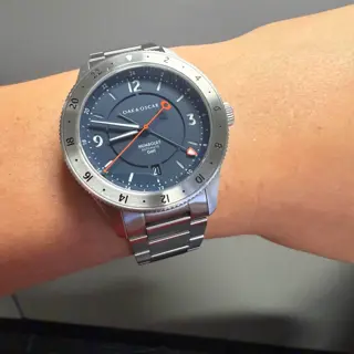 Oak and Oscar Humboldt GMT, Navy Dial