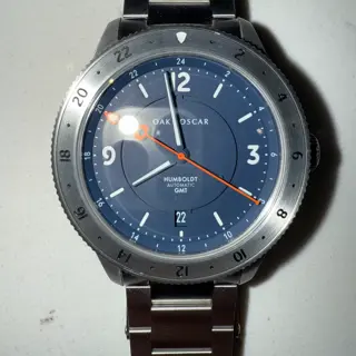 Oak and Oscar Humboldt GMT, Navy Dial
