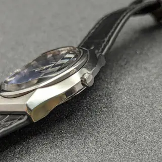 Seiko LM blue Tapestry dial faceted crystal $250