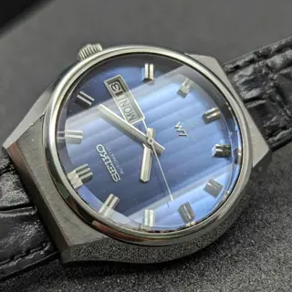 Seiko LM blue Tapestry dial faceted crystal $250
