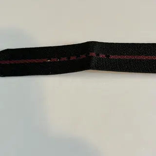 22mm Authentic Tudor NATO Strap - Black w/ Burgundy Stripe