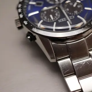 Citizen E820-S122635 Eco-Drive Blue Dial Solar Quartz Watch - $75