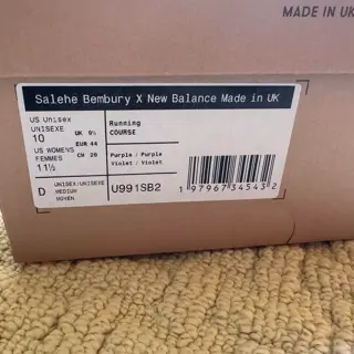 NB x Salehe Bembury 991v2 Size 10 $200
