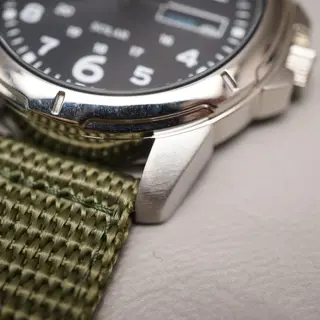 New Seiko Spirit SBPX025 V158 Dark Grey Dial JDM Solar Quartz Field Watch - $175