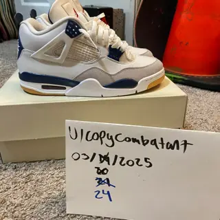 jordan 4 SB navy worn 1x CLEAN 8.5 $380 shipped