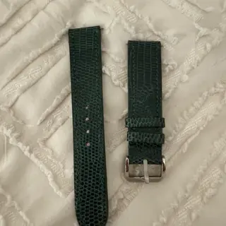 Cascadia Strap Company - 20mm Lizard Evergreen strap