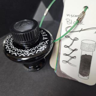 Visconti Black, Old Style Glass Mushroom Bottle