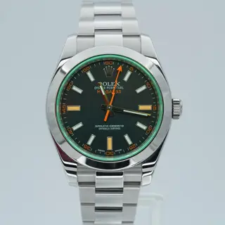 2018 Rolex Milgauss 116400GV 40mm Black Dial Stainless Steel BOX/PAPERS!
