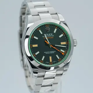 2018 Rolex Milgauss 116400GV 40mm Black Dial Stainless Steel BOX/PAPERS!