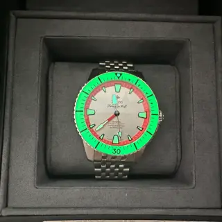 Zodiac Super Sea Wolf Pro Diver ZO3556 Bright Green Watermelon - $1100