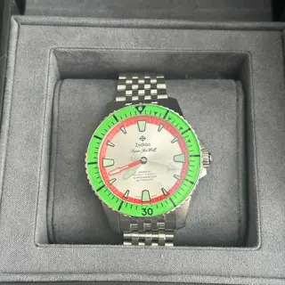 Zodiac Super Sea Wolf Pro Diver ZO3556 Bright Green Watermelon - $1100